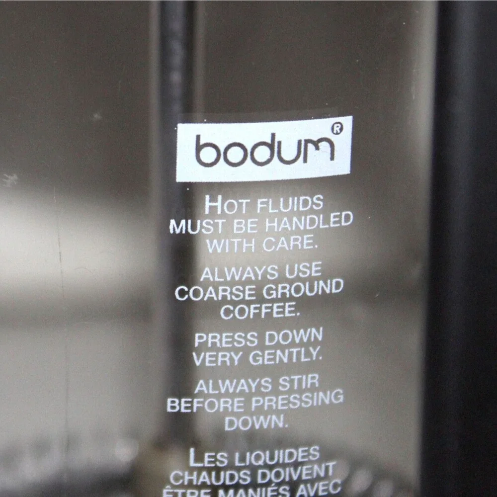 Bodum Brazil French Press Coffee Maker 12 oz glass black Denmark